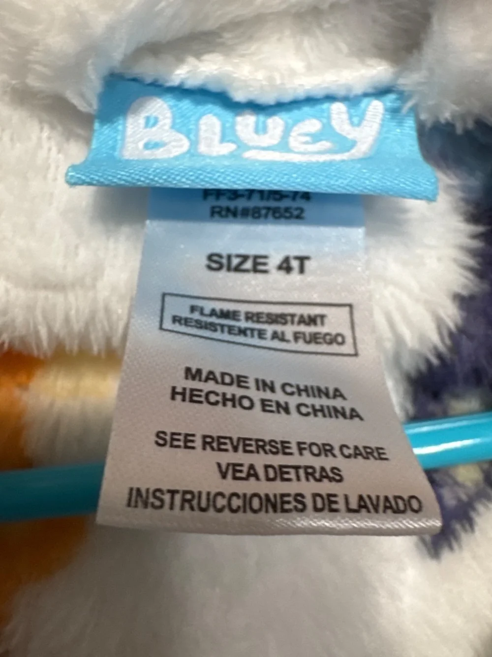 Bluey plush bathrobe